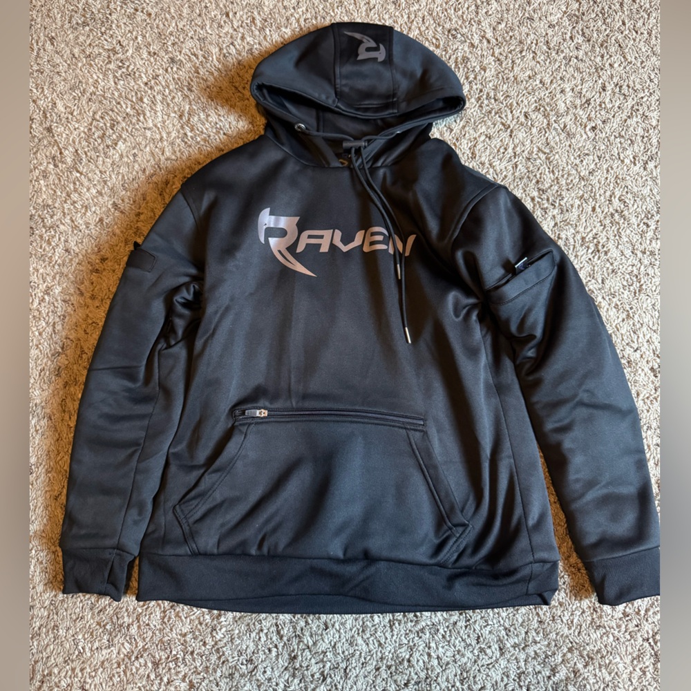 Raven Lorica Armored Hoodie Black Womens Medium